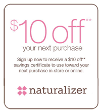 naturalizer coupon in store