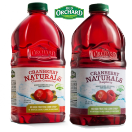 $1 off Old Orchard New Cranberry Naturals Printable Coupon - Hunt4Freebies