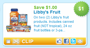 $1/2 Libby's Fruit Products Printable Coupon - Hunt4Freebies