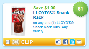 $1 off ANY LLoyd's Snack Rack Ribs Printable Coupon - Hunt4Freebies