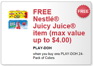 FREE Nestle Juicy Juice Item wyb Play-Doh 24-Pack of Colors Coupon ...