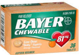 Bayer Low Dose Chewable Aspirin