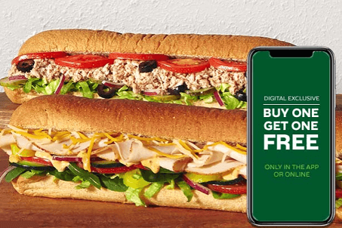 Subway Coupon Code: $2 Off One Footlongs when you add chips App/