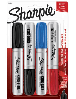 4 Count Sharpie Pro King Size Chisel Tip Permanent Markers - 4-Count Sharpie Pro King Size Chisel Tip Permanent Markers ONLY $3.99