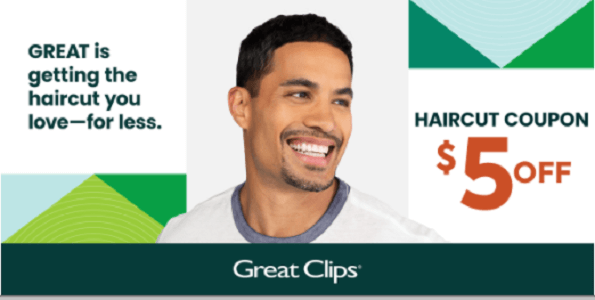 $5 Off Great Clips Salons Haircut Coupon - Hunt4Freebies