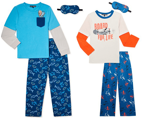 Social Edition Boys 2 Piece Pajama Set - 2-Piece Social Edition Boys’ Long Sleep Top and Pant Pajama Sleep Set Only $3.90