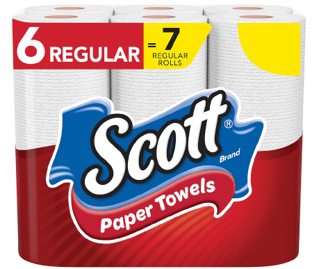 12-Pack Scott ComfortPlus Toilet Paper Big Rolls or 6-Pack Scott Paper ...