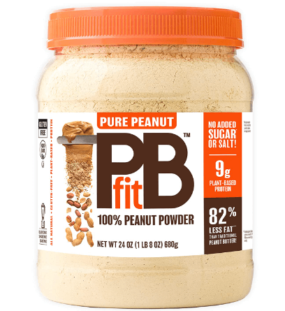 24-Oz PBfit Pure Peanut Gluten Free 100% Peanut Powder (No Sugar Added ...