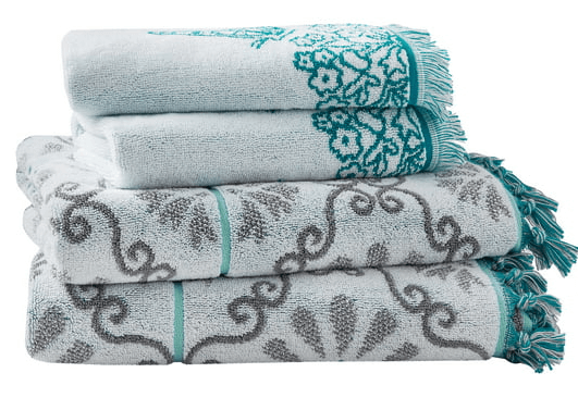 [Chanel] Chanel Sport COCO Mark Cotton Hand Towel 4-piece set Navy [Used] [Authenticated and Guaranteed Authentic] 212814
