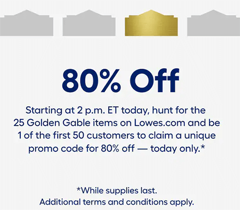 Lowe’s Golden Gable Online Scavenger Hunt Starts at 2PM ET Today Only ...