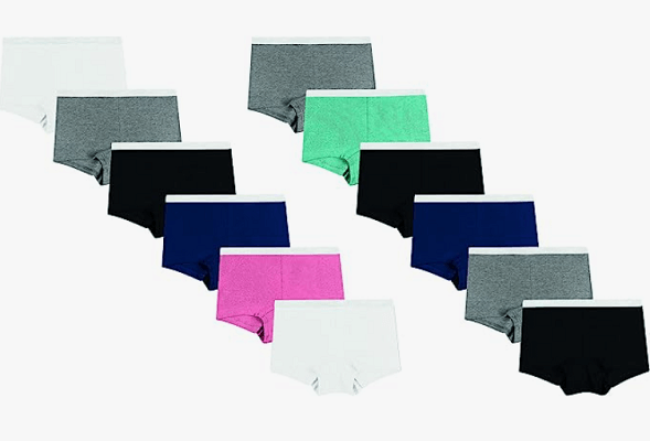 12-Pack Hanes Women's Sporty Cotton Boyshort Underwear ONLY $6.98 ...