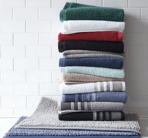 Home Expressions Solid or Stripe Bath Towels (Various Colors) ONLY $3. ...
